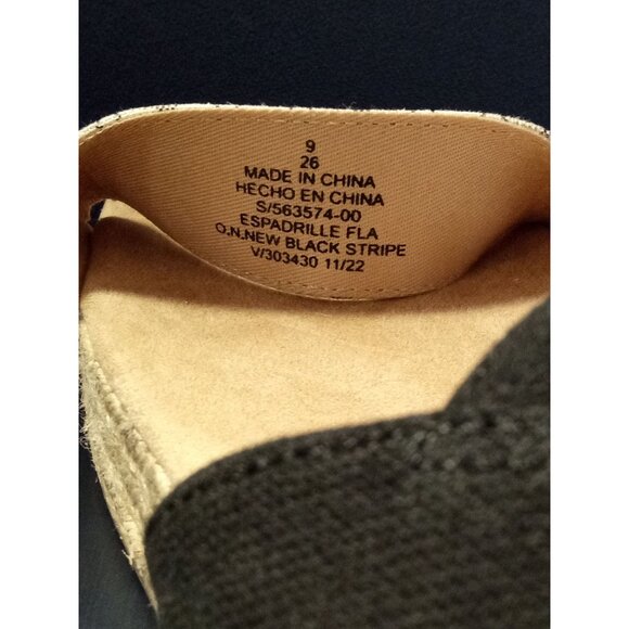 Women's Old Navy Canvas Sandals Black and Tan Size 9 - Picture 8 of 8